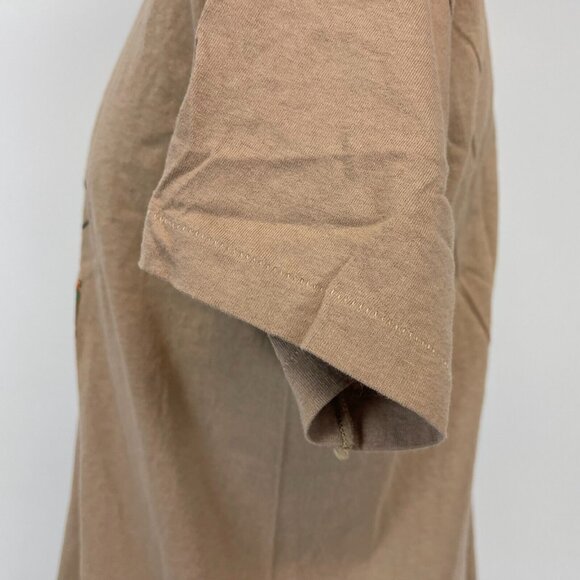 Vintage 90s Hollywood T Shirt Mens Size L Brown California Movie Theme Made USA - Picture 3 of 5